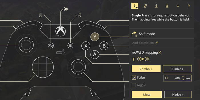 rewasd controller to keyboard