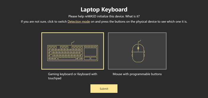 Remapping keyboard