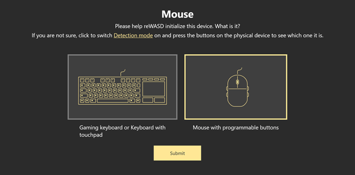 Remapping mouse