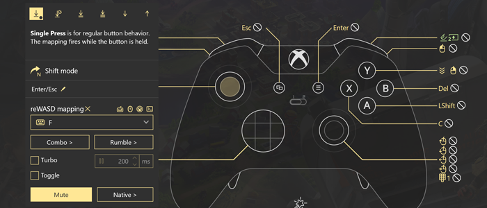 rewasd controller to keyboard